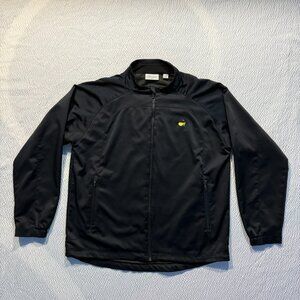 Masters Performance Jacket Mens XL Black Full Zip Masters Logo Performance Golf